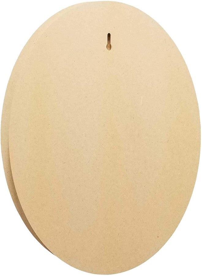 ROOT KRAFT Pack of 2 MDF Board Round Shape (12In x 12In) 2.5 mm Unfinished Wooden Shape Art Panel Wood Boards for Crafts DIY Plaque Plank Cutout Blank Sign Tray Artist Painting Board - Image 1